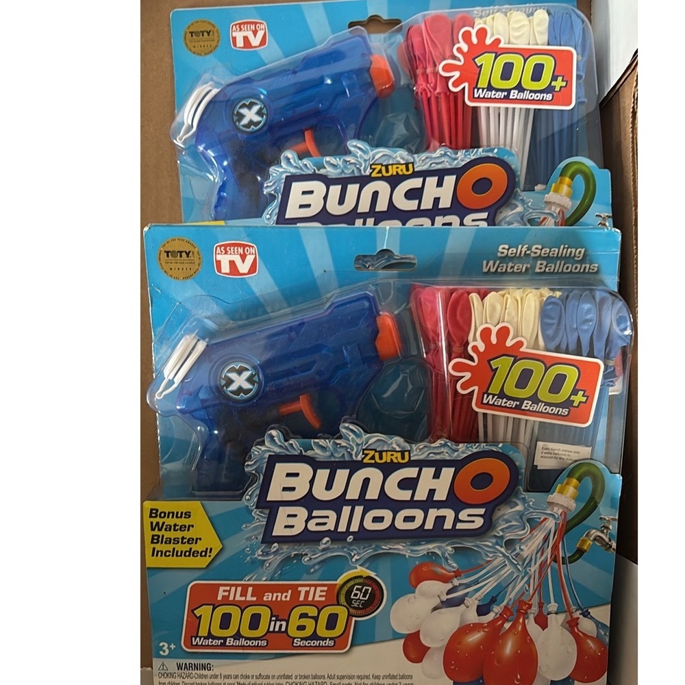 Zuru Bunch O Balloons 2 Pack 200+ Self Sealing Water Balloons & 2 X-Shot Blaster
